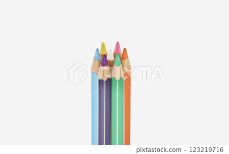 Colorful colored pencil 123219716