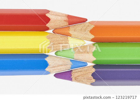 Colorful colored pencil Colorful colored pencil 123219717