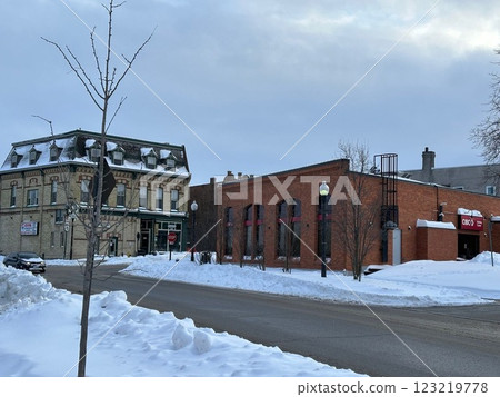 Port Perry, Canada in the winter 123219778