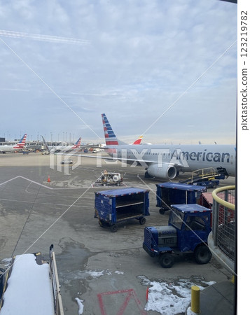 Chicago O'Hare Airport in winter 123219782