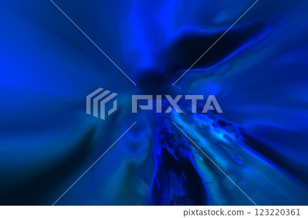 冷藍色等離子照明射線在黑色背景上擴散（修飾和顏色處理材料） 123220361