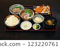 A sardine meal I had at lunchtime at an izakaya 123220761