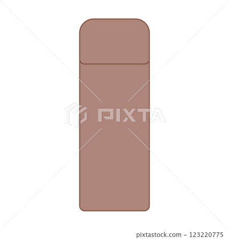 簡單的棕色水瓶，沒有光澤 123220775