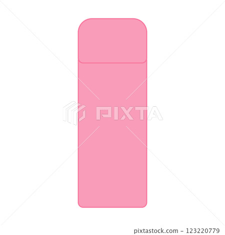 A simple pink water bottle, matte finish A simple pink water bottle, matte finish 123220779