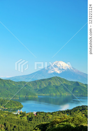 Early summer blue sky, view from Hakone and Mt. Fuji 123221124