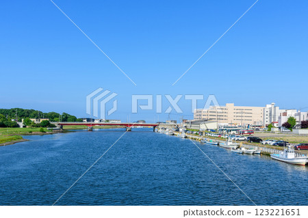 北海道網走川河口 北海道網走川河口 123221651
