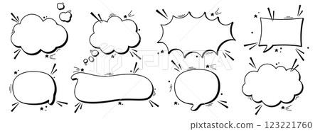 Empty eight clouds. Empty eight clouds. 123221760
