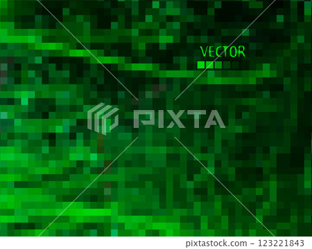 Green background mosaic. hand drawing. Not AI, Vector illustration. Green background mosaic. hand drawing. Not AI, Vector illustration. 123221843
