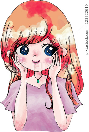 a著拐杖的女孩 123222619