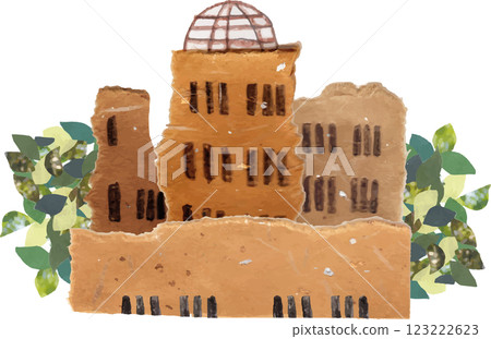 用拼貼畫製作的原子彈穹頂 123222623