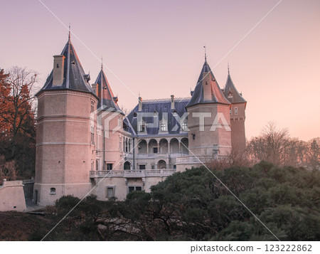 European castles in the morning glow European castles in the morning glow 123222862