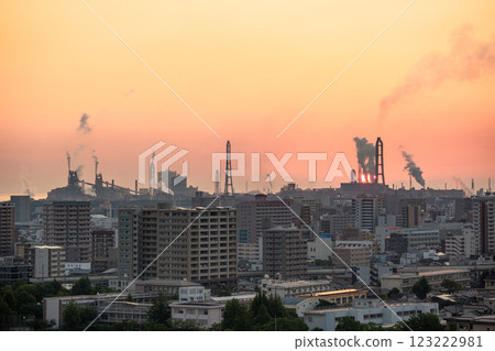 Asahi and Oita city area 123222981