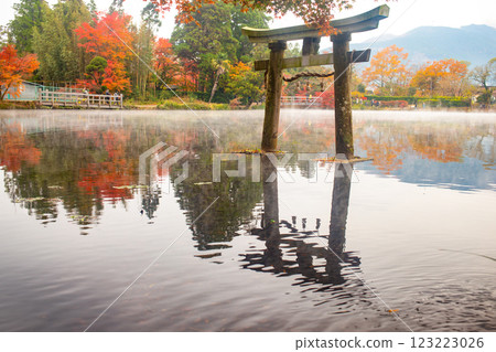 湯布院Kinri湖牌坊和秋葉 123223026