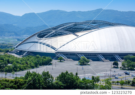 Fresh green and Oita Dome 123223270