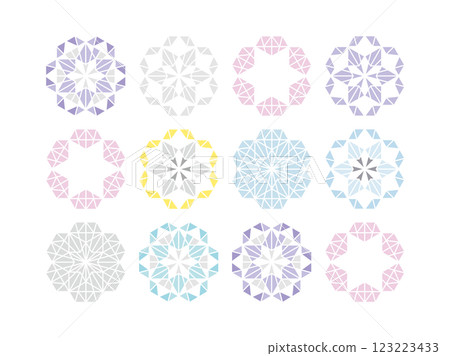 柔和的顏色幾何圖案 柔和的顏色幾何圖案 123223433