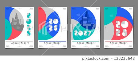 Annual Report, template layout design ,typography,  flat design background. 123223648