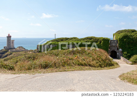 The Fort du Petit Minou and the lighthouse in Plouzane The Fort du Petit Minou and the lighthouse in Plouzane 123224183