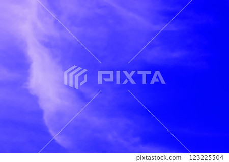 Blue sky with clouds (wallpaper material) 123225504