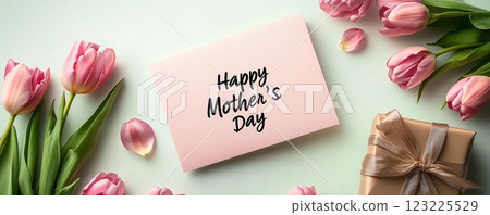 mothers day greeting card with mothers day greeting 123225529