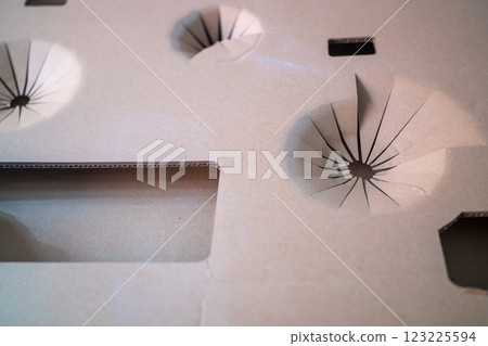 DIY裝潢時的包裝材料(紙箱特寫) DIY裝潢時的包裝材料(紙箱特寫) 123225594