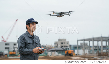 Worker who operates the drone 123226264