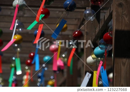 A seasonal feature of summer: Wind chimes ⑫ A seasonal feature of summer: Wind chimes ⑫ 123227088