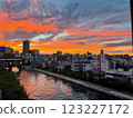 Sunset at Kiyosumi Shirakawa 123227172