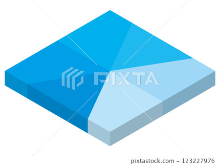 藍色圖形的插圖 123227976