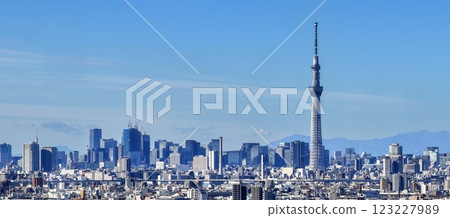 “東京”東京天空樹景觀、城市景觀 “東京”東京天空樹景觀、城市景觀 123227989
