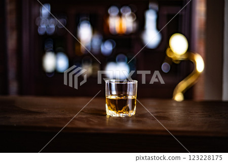 Bar image, bartender, bar, alcohol, unblended, whiskey, brandy, glass, counter, drinking Bar image, bartender, bar, alcohol, unblended, whiskey, brandy, glass, counter, drinking 123228175