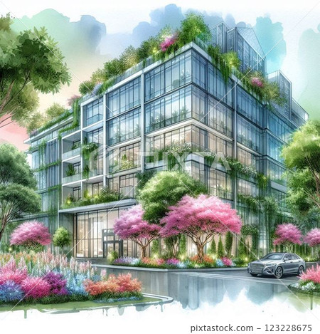 Buildings (AI generated) 123228675