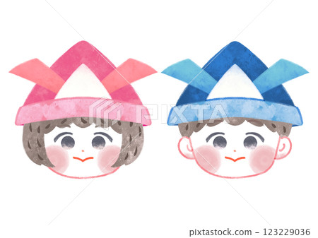 Children wearing helmets 123229036