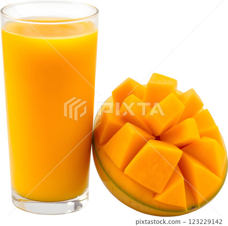 芒果片和芒果汁 123229142
