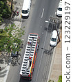 Honolulu double decker bus 123229197