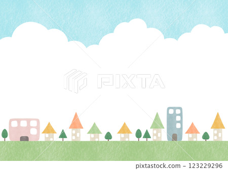 城市景觀背景圖 123229296