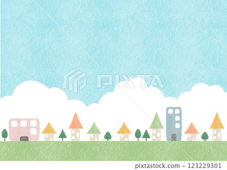 城市景觀背景圖 123229301