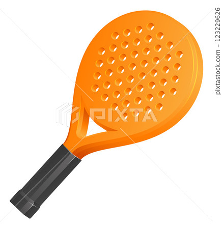 Padel Paddle Ball Tennis Cartoon Racket 123229626
