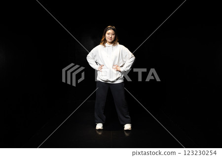 Hip hop female dancer Hip hop female dancer 123230254