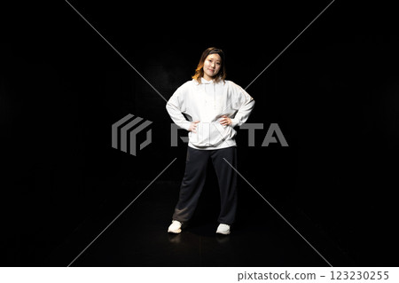 Hip hop female dancer Hip hop female dancer 123230255