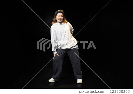 Hip hop female dancer 123230263