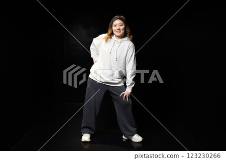 Hip hop female dancer Hip hop female dancer 123230266