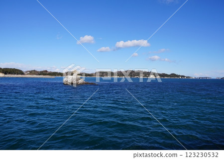 Rocks floating in the sea Rocks floating in the sea 123230532
