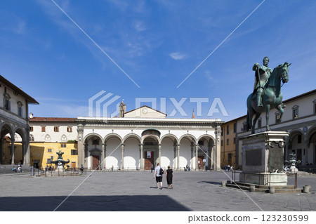 The Piazza of the Annunziata in Florence The Piazza of the Annunziata in Florence 123230599