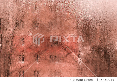 wet glass background. condensation on the glass. wet glass background. condensation on the glass. 123230955