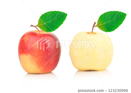 apple peel bite isolated on white background 123230998