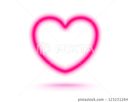 Vector icon of a pink blurred heart. Vector illustration of a red heart. Vector icon of a pink blurred heart. Vector illustration of a red heart. 123231264