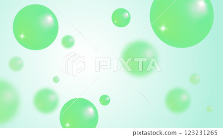 Vector abstract background with green bubbles. Trendy vector background in realistic style. Vector abstract background with green bubbles. Trendy vector background in realistic style. 123231265