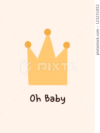 Cute baby shower card Cute baby shower card 123231852
