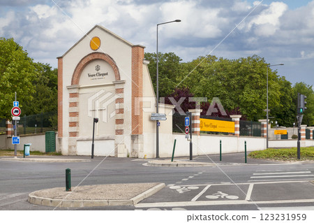 The Champagne house Veuve Clicquot Ponsardin in Reims 123231959