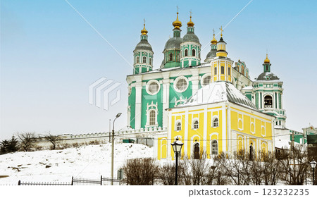 Smolensk, Russia. February 19th, 2025. Cathedral Mountain Architectural Ensemble 123232235